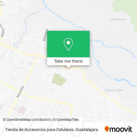 Mapa de Tienda de Accesorios para Celulares