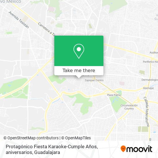 Mapa de Protagónico Fiesta Karaoke-Cumple Años, aniversarios