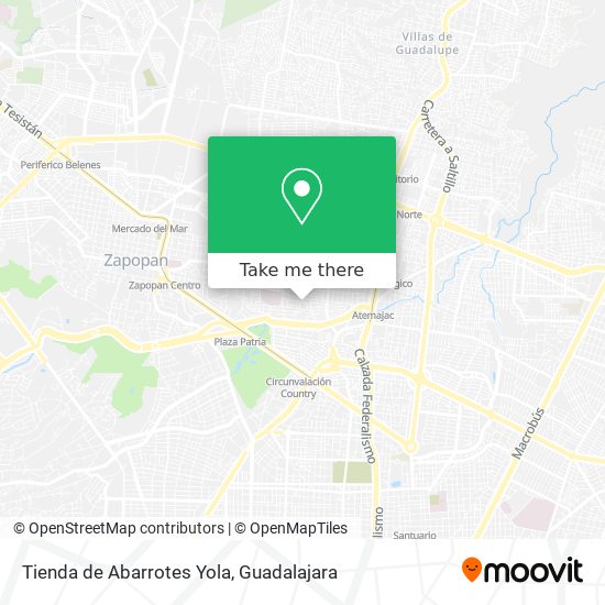 Mapa de Tienda de Abarrotes Yola