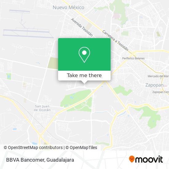 BBVA Bancomer map