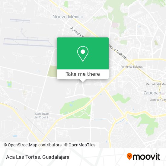 Aca Las Tortas map