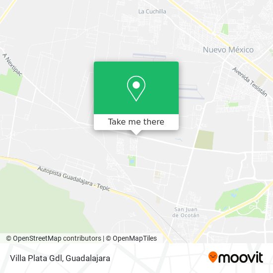 Villa Plata Gdl map