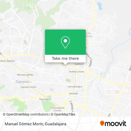 Manuel Gómez Morín map