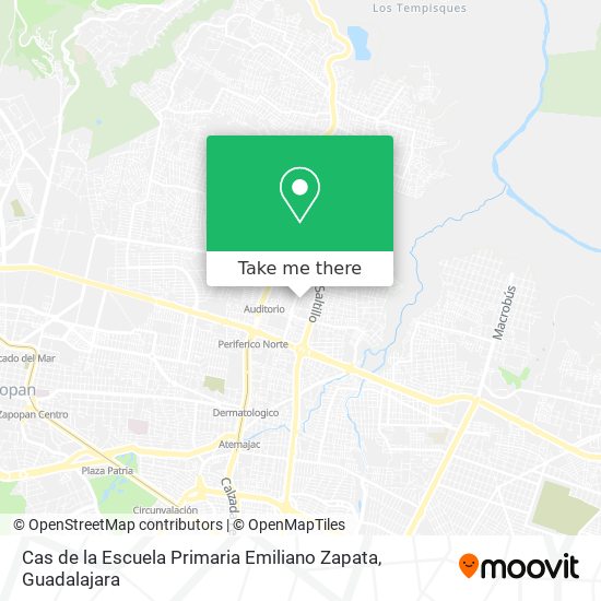 Cas de la Escuela Primaria Emiliano Zapata map