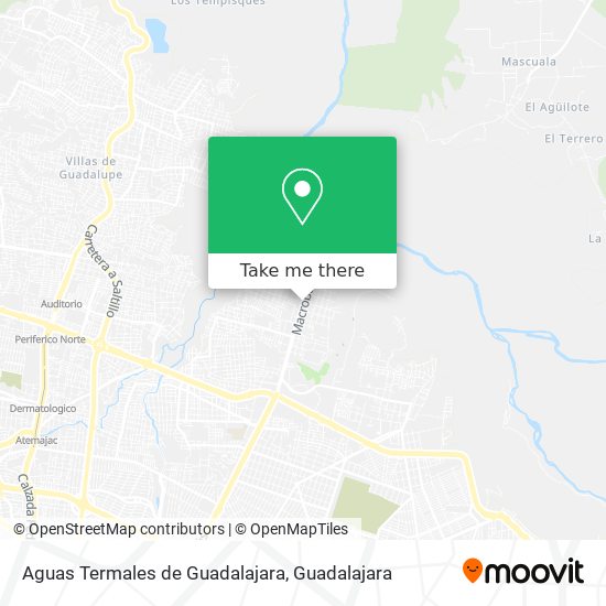 Mapa de Aguas Termales de Guadalajara