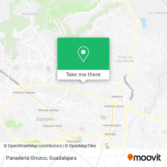 Mapa de Panaderia Orozco