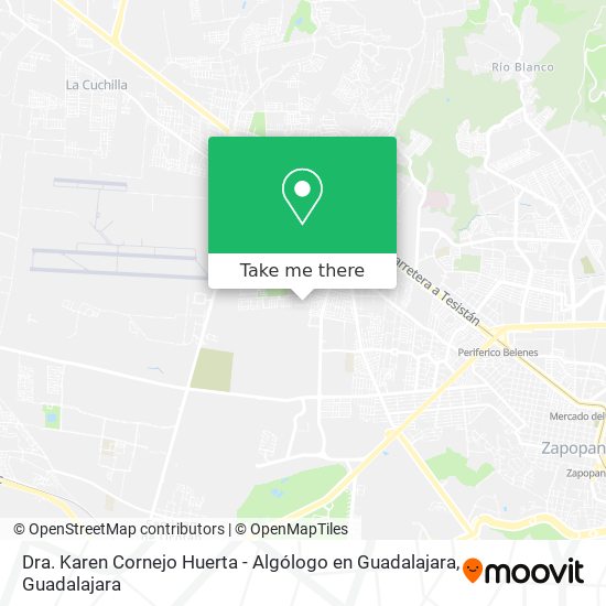 Dra. Karen Cornejo Huerta - Algólogo en Guadalajara map