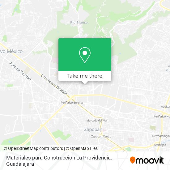 Mapa de Materiales para Construccion La Providencia