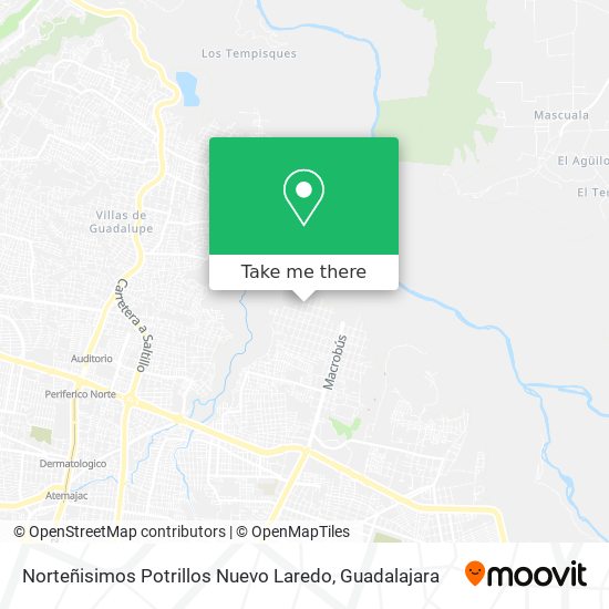 Mapa de Norteñisimos Potrillos Nuevo Laredo