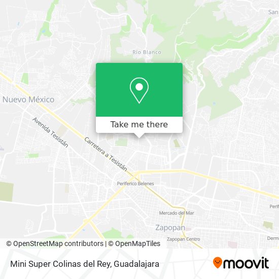 Mapa de Mini Super Colinas del Rey