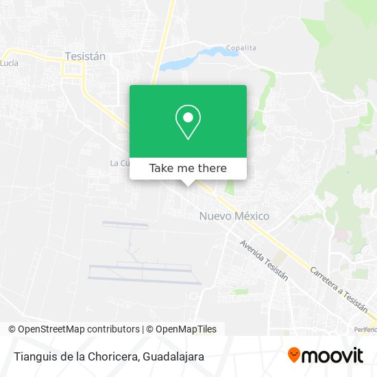 Tianguis de la Choricera map