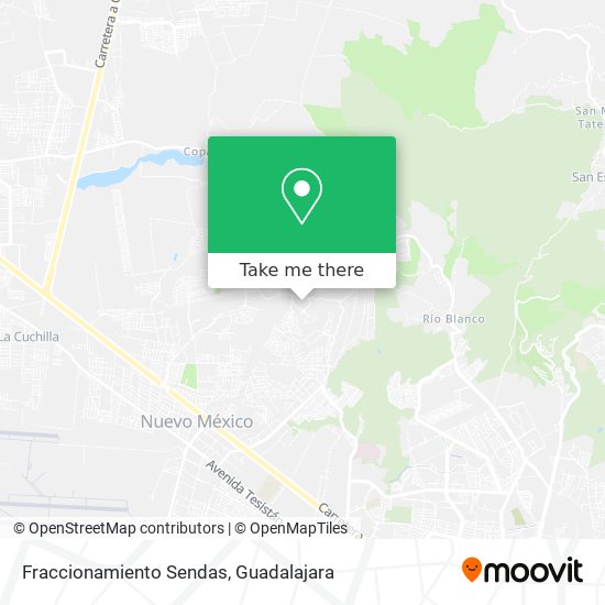 Fraccionamiento Sendas map