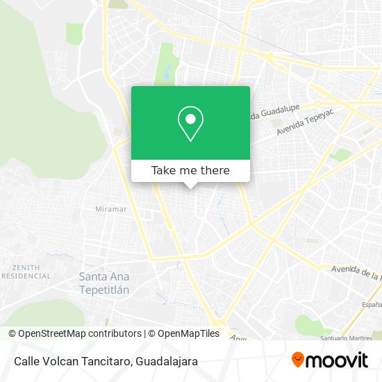 Calle Volcan Tancitaro map