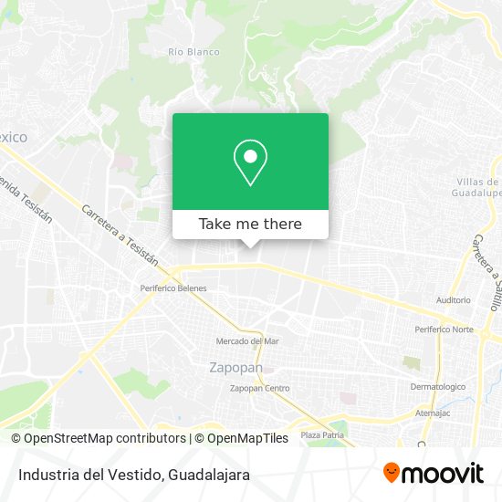 Industria del Vestido map