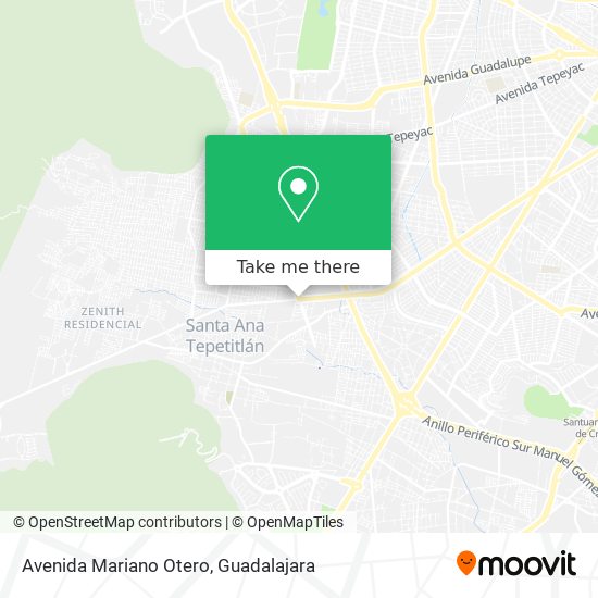 Mapa de Avenida Mariano Otero