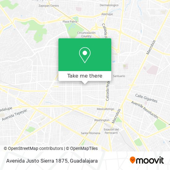 Avenida Justo Sierra 1875 map