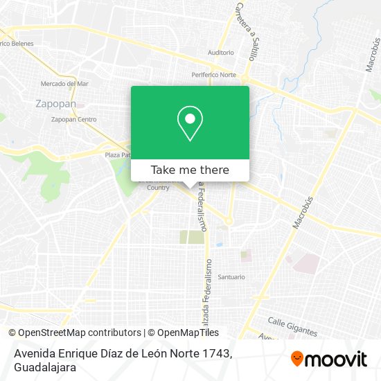 Avenida Enrique Díaz de León Norte 1743 map