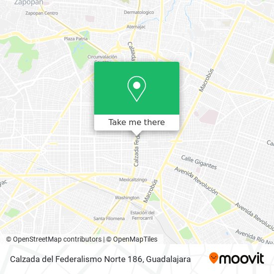 Calzada del Federalismo Norte 186 map