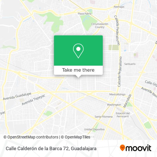 Mapa de Calle Calderón de la Barca 72