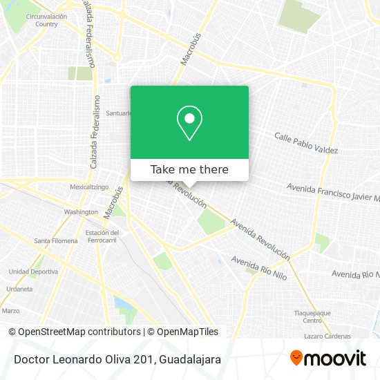Mapa de Doctor Leonardo Oliva 201