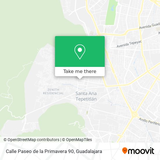 Calle Paseo de la Primavera 90 map