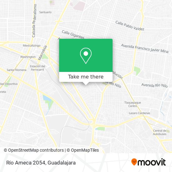 Río Ameca 2054 map