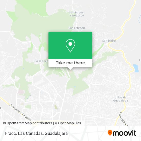 Fracc. Las Cañadas map