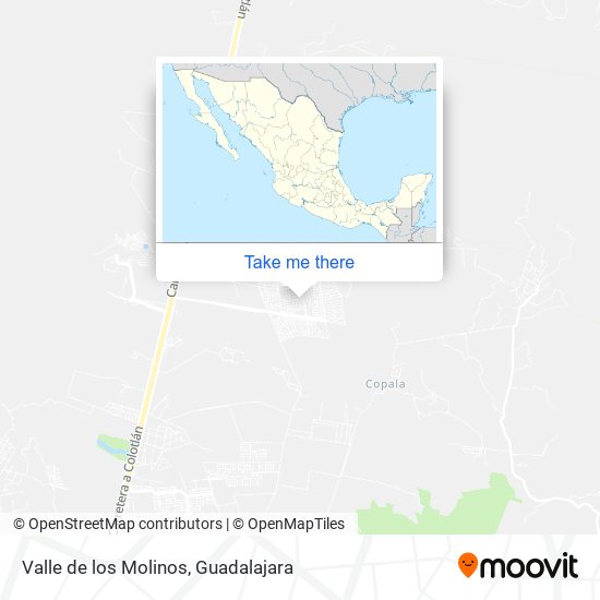 Valle de los Molinos map