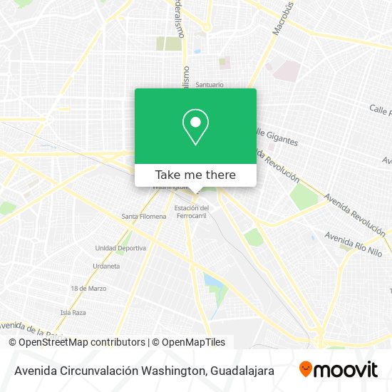 Avenida Circunvalación Washington map