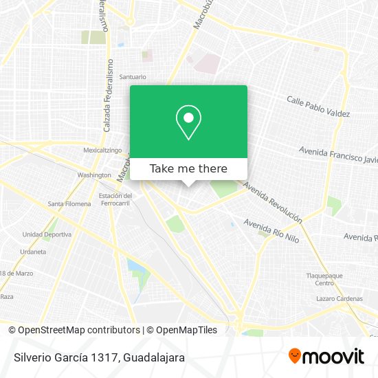 Silverio García 1317 map
