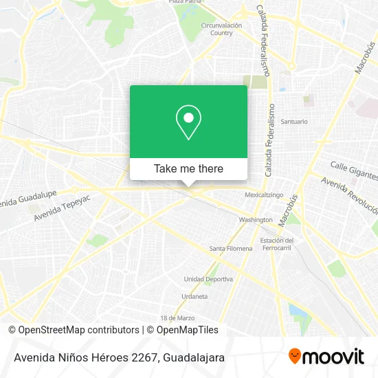 Avenida Niños Héroes 2267 map