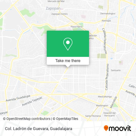 Col. Ladrón de Guevara map