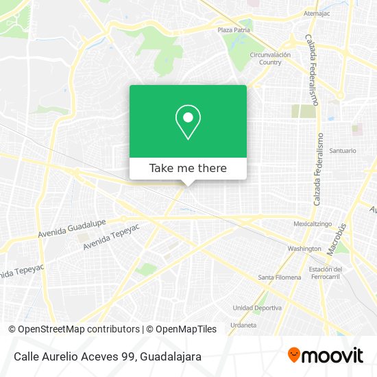 Mapa de Calle Aurelio Aceves 99