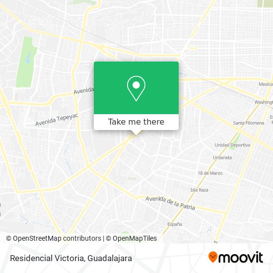 Residencial Victoria map