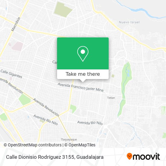 Mapa de Calle Dionisio Rodríguez 3155