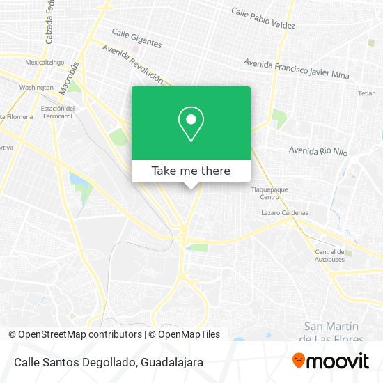 Mapa de Calle Santos Degollado