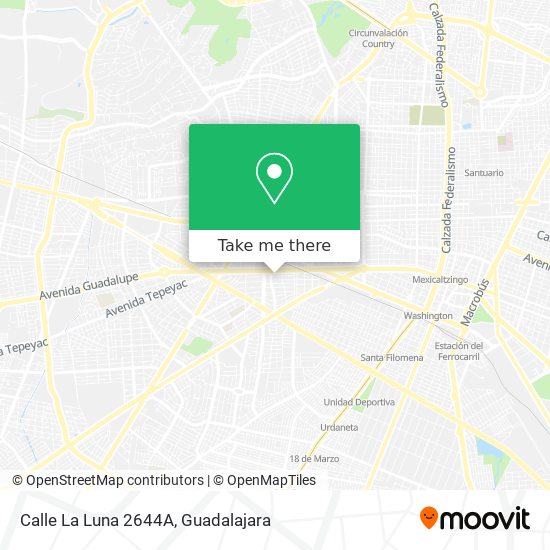 Mapa de Calle La Luna 2644A