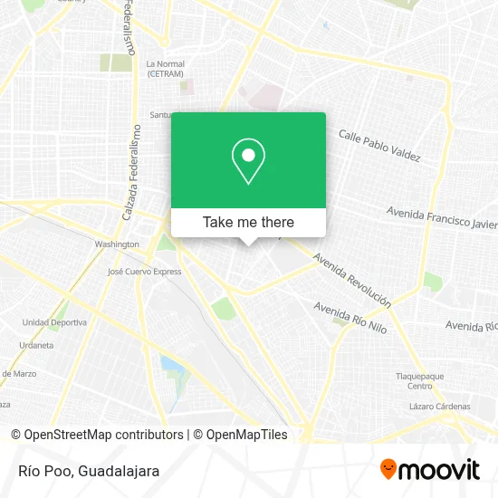 Río Poo map