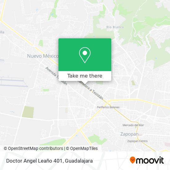 Doctor Angel Leaño 401 map