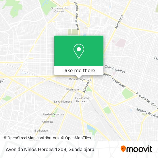 Avenida Niños Héroes 1208 map