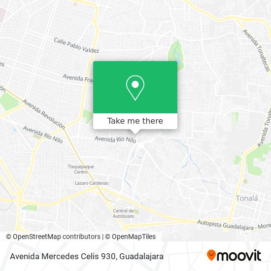 Avenida Mercedes Celis 930 map