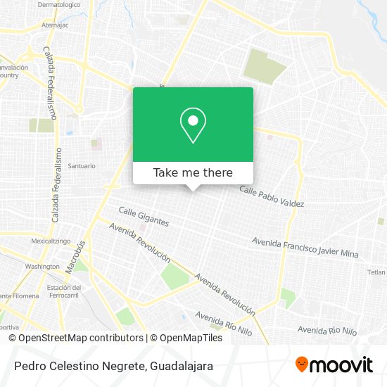 Pedro Celestino Negrete map
