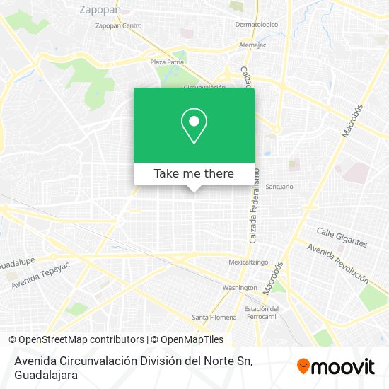 Avenida Circunvalación División del Norte Sn map
