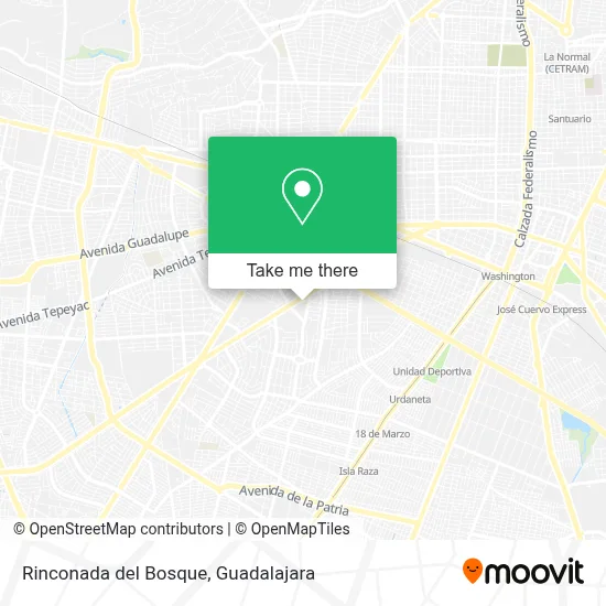 Rinconada del Bosque map