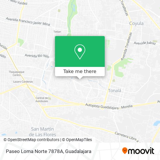 Paseo Loma Norte 7878A map