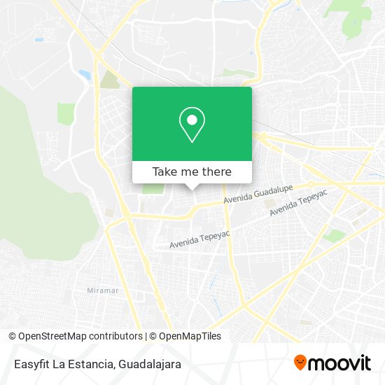 Mapa de Easyfit La Estancia