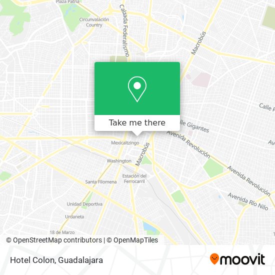 Hotel Colon map