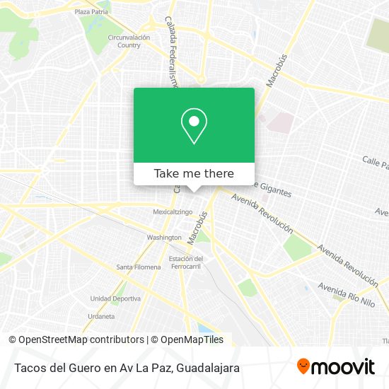 Tacos del Guero en Av La Paz map