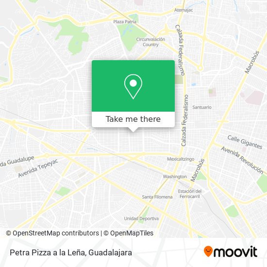 Petra Pizza a la Leña map