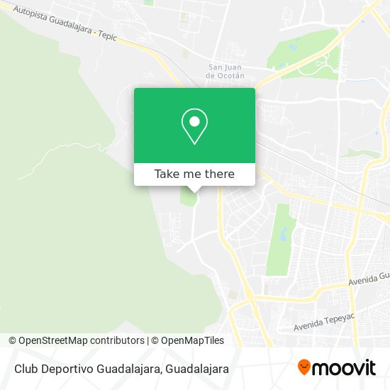 Mapa de Club Deportivo Guadalajara